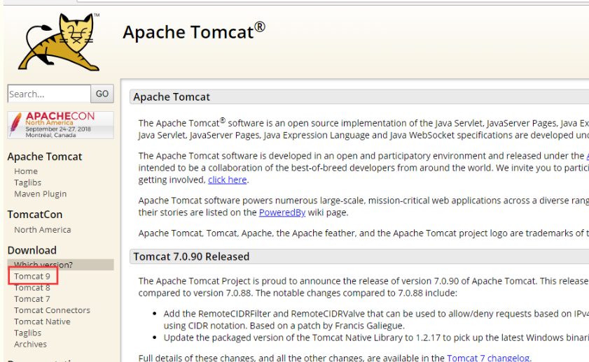 tomcat下載
