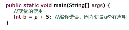 Java中變量的使用以及命名規則詳解